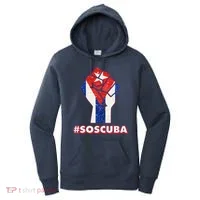 SOS Cuba Protest Fist Flag #SOSCUBA Women's Hoodie thumb 0