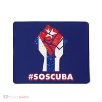 SOS Cuba Protest Fist Flag #SOSCUBA Mousepad thumb 0