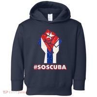 SOS Cuba Protest Fist Flag #SOSCUBA Toddler Hoodie thumb 0