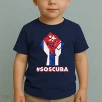 SOS Cuba Protest Fist Flag #SOSCUBA Toddler T-Shirt thumb 2