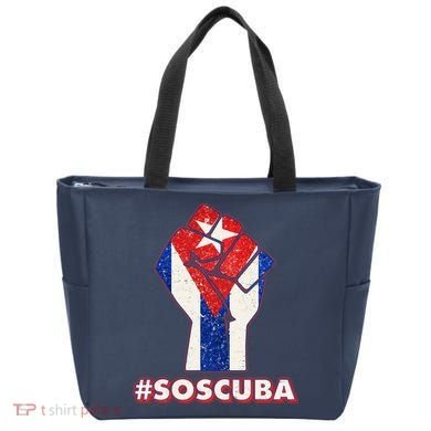 SOS Cuba Protest Fist Flag #SOSCUBA Tote Bag