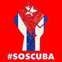 SOS Cuba Protest Fist Flag #SOSCUBA Santa Hat thumb 1