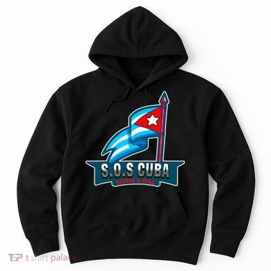 SOS Cuba Viva Cuba Libre Cubanos Bandera Cubana Hoodie