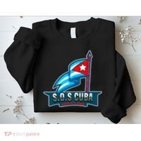 SOS Cuba Viva Cuba Libre Cubanos Bandera Cubana Sweatshirt thumb 2