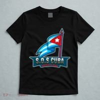 SOS Cuba Viva Cuba Libre Cubanos Bandera Cubana T-Shirt thumb 5