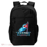SOS Cuba Viva Cuba Libre Cubanos Bandera Cubana Backpack thumb 0