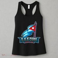 SOS Cuba Viva Cuba Libre Cubanos Bandera Cubana Women's Tank Top thumb 3