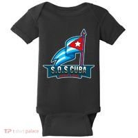 SOS Cuba Viva Cuba Libre Cubanos Bandera Cubana Baby Bodysuit thumb 0