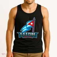 SOS Cuba Viva Cuba Libre Cubanos Bandera Cubana Tank Top thumb 3