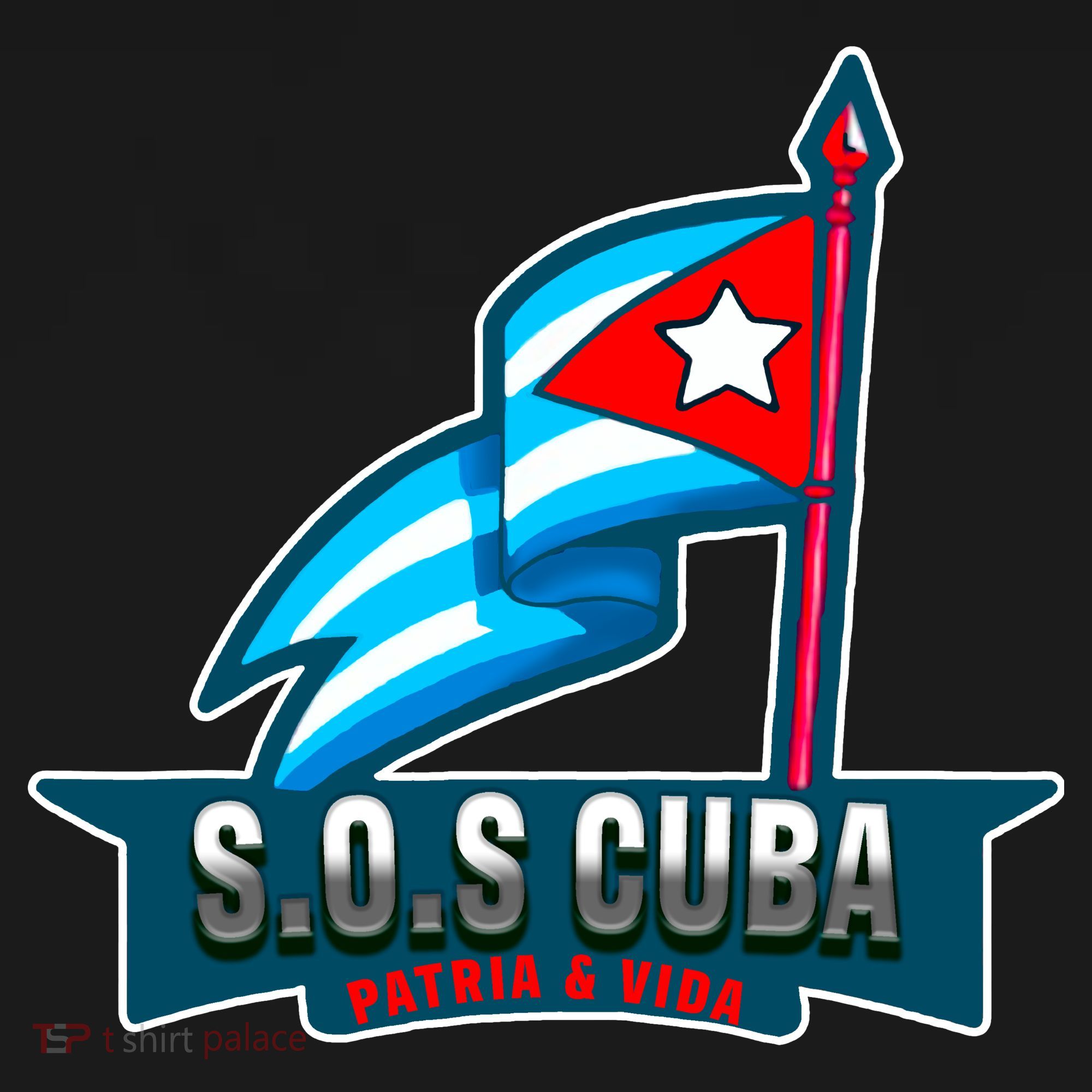 SOS Cuba Viva Cuba Libre Cubanos Bandera Cubana Tank Top