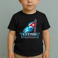 SOS Cuba Viva Cuba Libre Cubanos Bandera Cubana Toddler T-Shirt thumb 2