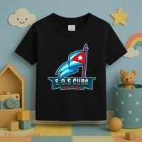 SOS Cuba Viva Cuba Libre Cubanos Bandera Cubana Toddler T-Shirt thumb 3