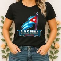 SOS Cuba Viva Cuba Libre Cubanos Bandera Cubana Women's T-Shirt thumb 2