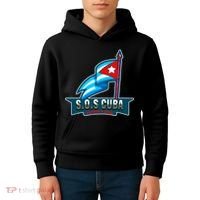 SOS Cuba Viva Cuba Libre Cubanos Bandera Cubana Kids Hoodie thumb 4