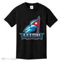 SOS Cuba Viva Cuba Libre Cubanos Bandera Cubana Kids T-Shirt thumb 0