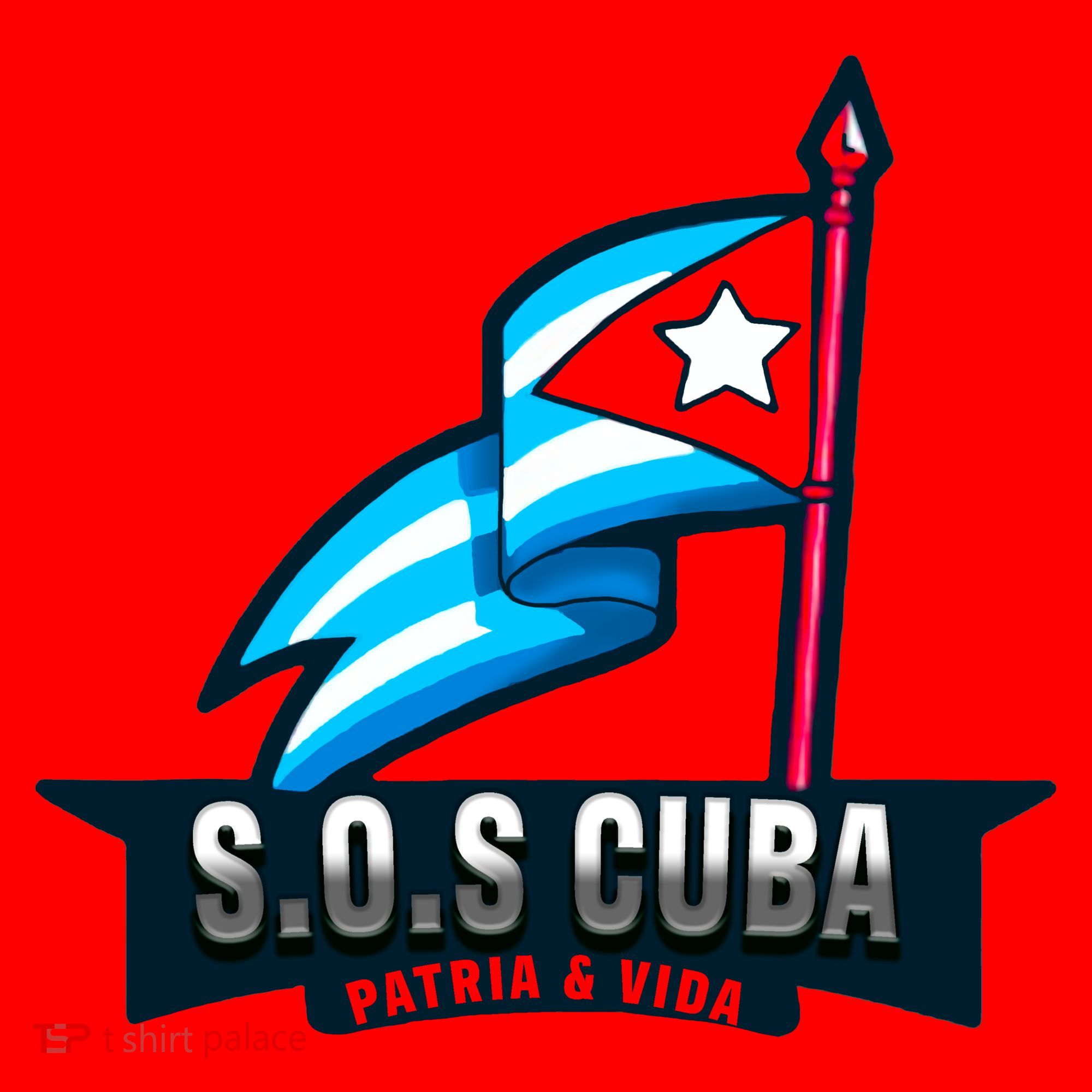 SOS Cuba Viva Cuba Libre Cubanos Bandera Cubana Santa Hat