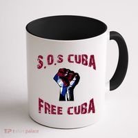 SOS Free Cuba Coffee Mug thumb 1