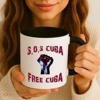 SOS Free Cuba Coffee Mug thumb 3