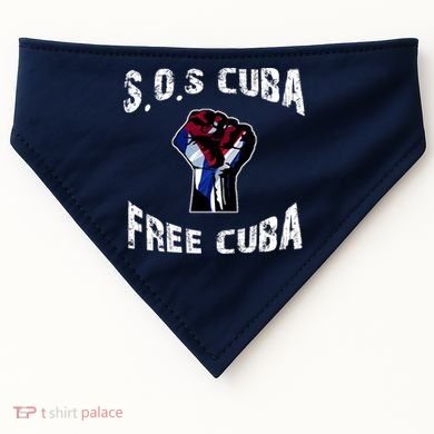 SOS Free Cuba USA-Made Doggie Bandana