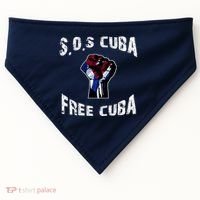 SOS Free Cuba USA-Made Doggie Bandana thumb 0
