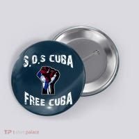SOS Free Cuba Button thumb 0
