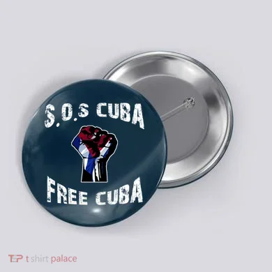 SOS Free Cuba Button