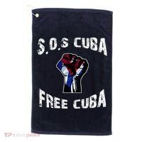 SOS Free Cuba Golf Towel thumb 0