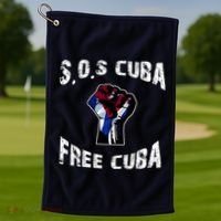 SOS Free Cuba Golf Towel thumb 1