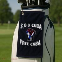 SOS Free Cuba Golf Towel thumb 2