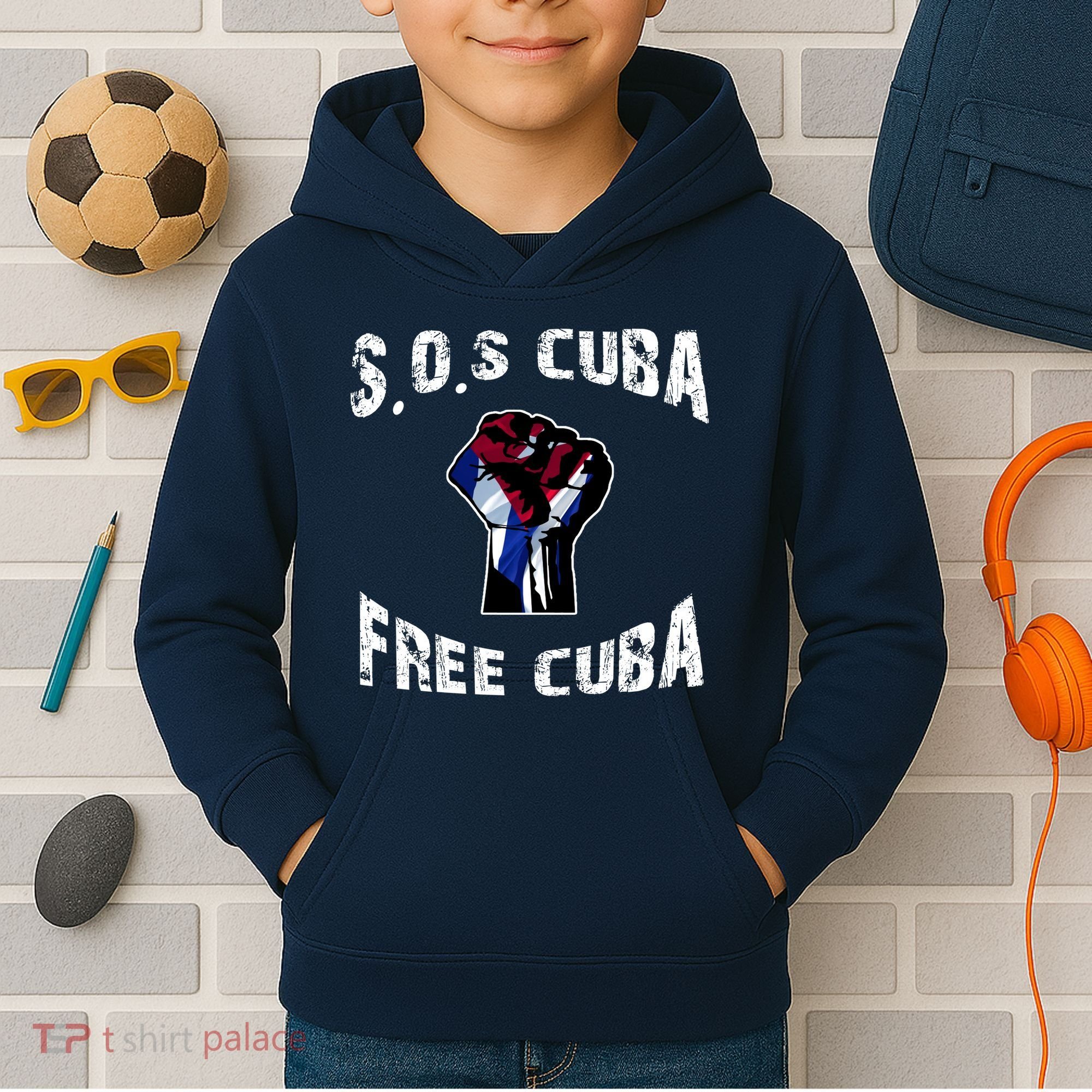 SOS Free Cuba Kids Hoodie