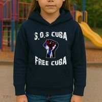 SOS Free Cuba Kids Hoodie thumb 3