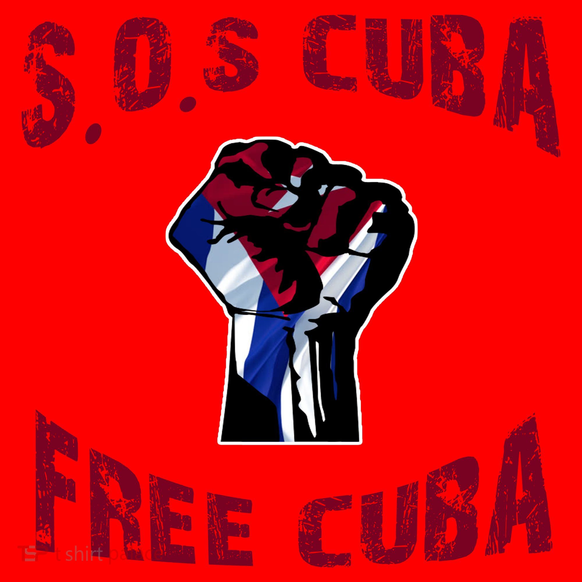 SOS Free Cuba Santa Hat