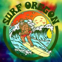 Surf Oregon! Surfing Bigfoot Funny Beach Sasquatch Surfer Shirt Coaster thumb 2