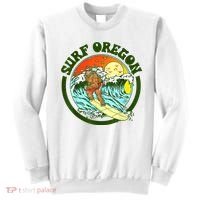 Surf Oregon! Surfing Bigfoot Funny Beach Sasquatch Surfer Shirt Sweatshirt thumb 0