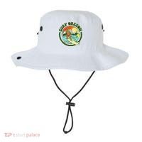 Surf Oregon! Surfing Bigfoot Funny Beach Sasquatch Surfer Shirt Bucket Hat thumb 0