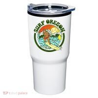 Surf Oregon! Surfing Bigfoot Funny Beach Sasquatch Surfer Shirt Tumbler thumb 0