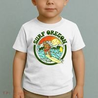 Surf Oregon! Surfing Bigfoot Funny Beach Sasquatch Surfer Shirt Toddler T-Shirt thumb 2