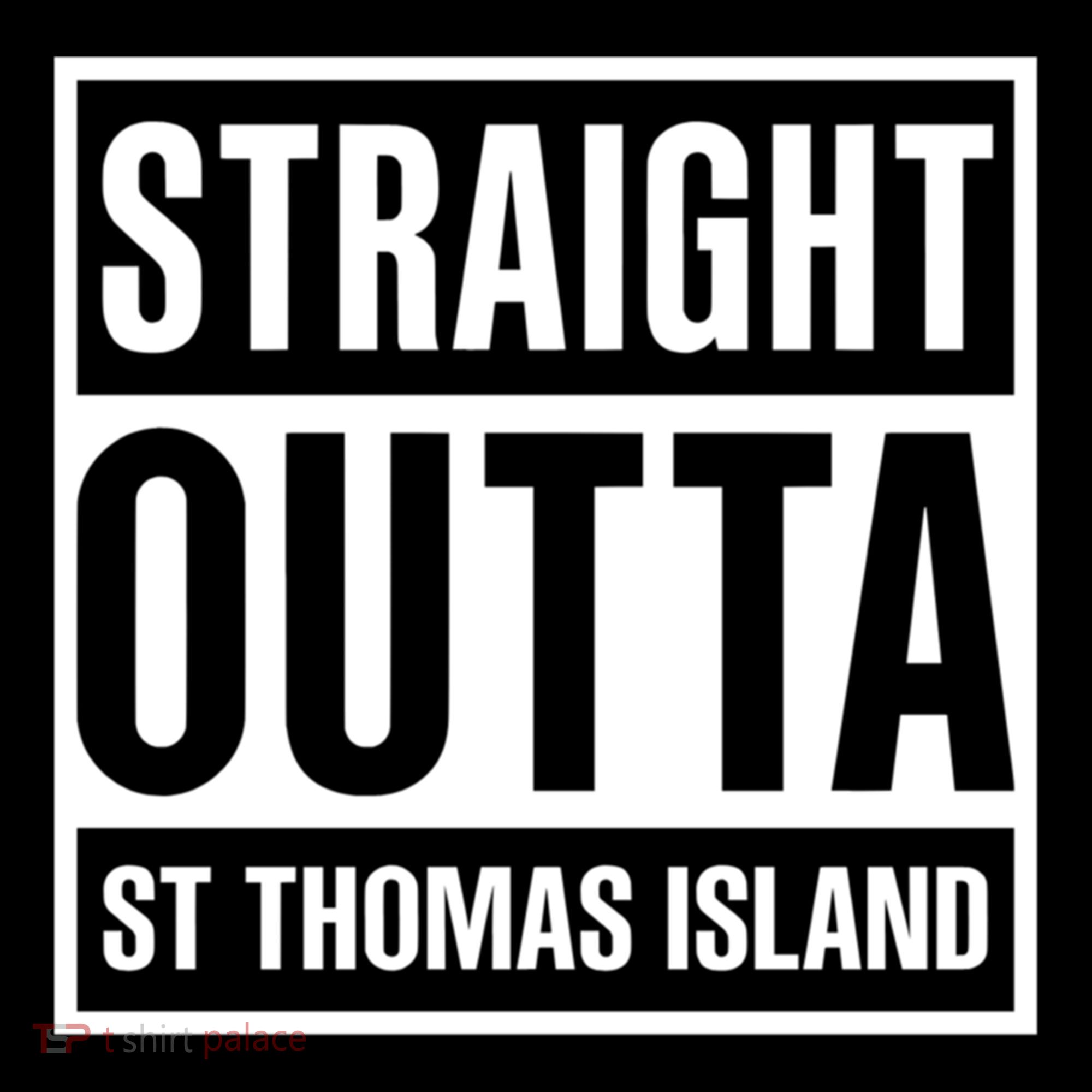 Straight Outta St Thomas Usvi Holiday Matching Gift Bucket Hat