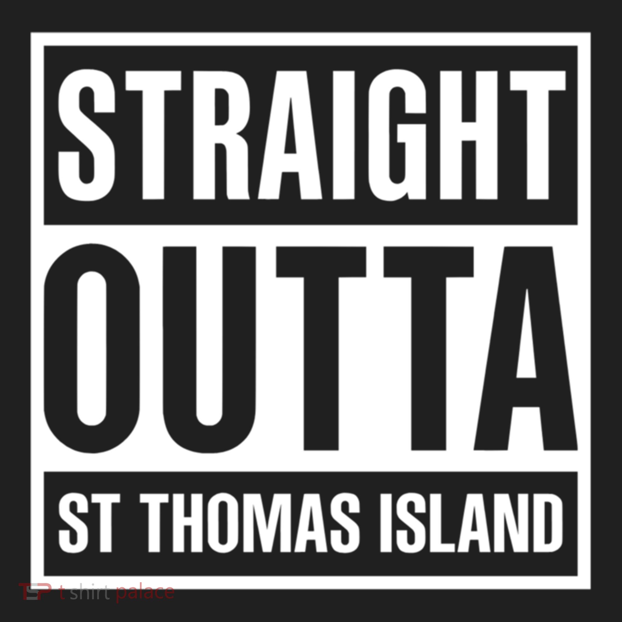 Straight Outta St Thomas Usvi Holiday Matching Gift Beanie