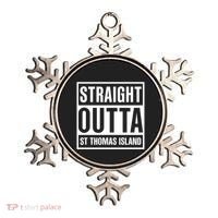 Straight Outta St Thomas Usvi Holiday Matching Gift Ornament thumb 0