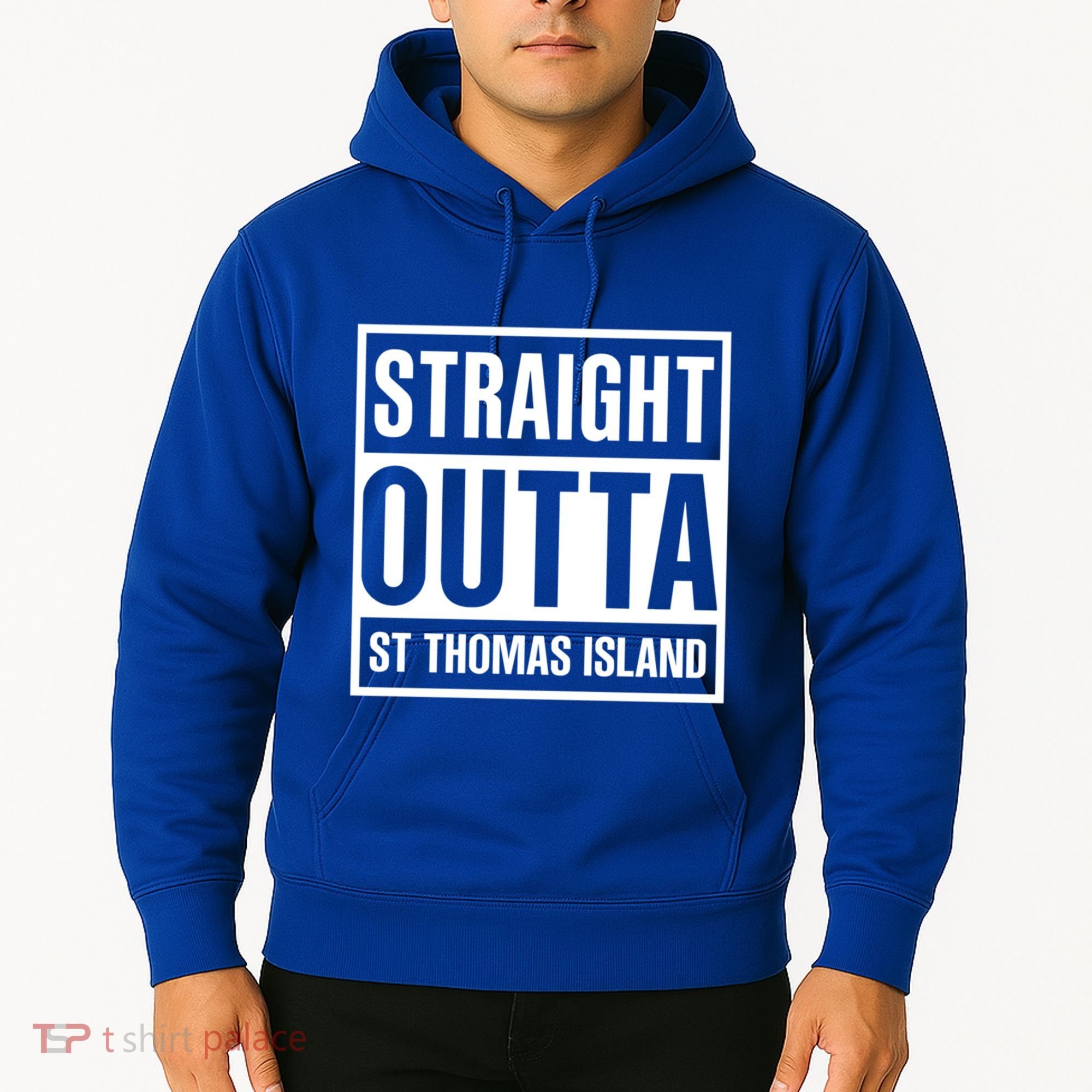 Straight Outta St Thomas Usvi Holiday Matching Gift Hoodie