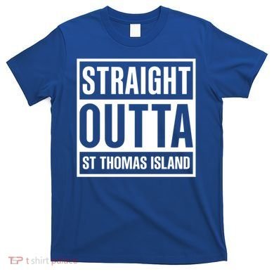 Straight Outta St Thomas Usvi Holiday Matching Gift T-Shirt