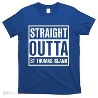 Straight Outta St Thomas Usvi Holiday Matching Gift T-Shirt thumb 0