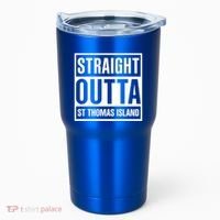 Straight Outta St Thomas Usvi Holiday Matching Gift Tumbler thumb 0