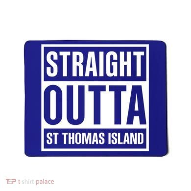 Straight Outta St Thomas Usvi Holiday Matching Gift Mousepad
