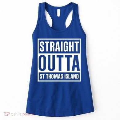 Straight Outta St Thomas Usvi Holiday Matching Gift Women's Tank Top