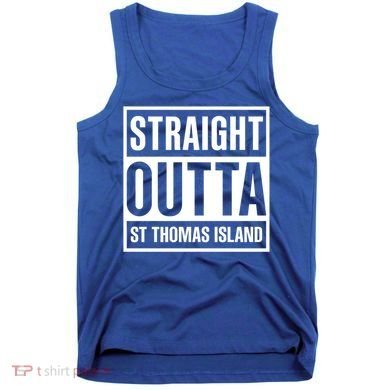 Straight Outta St Thomas Usvi Holiday Matching Gift Tank Top