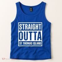 Straight Outta St Thomas Usvi Holiday Matching Gift Tank Top thumb 2