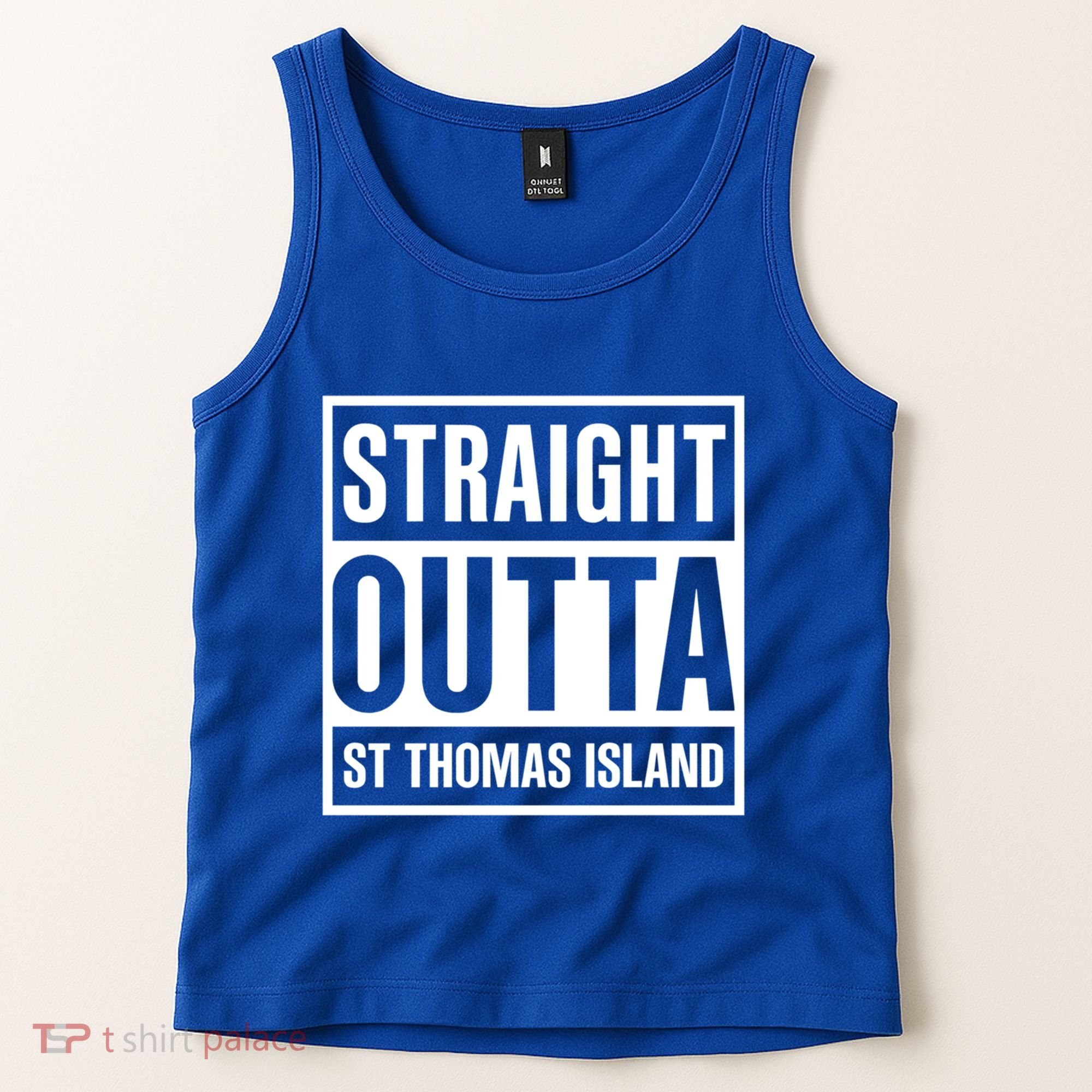 Straight Outta St Thomas Usvi Holiday Matching Gift Tank Top