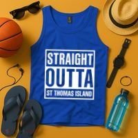 Straight Outta St Thomas Usvi Holiday Matching Gift Tank Top thumb 4